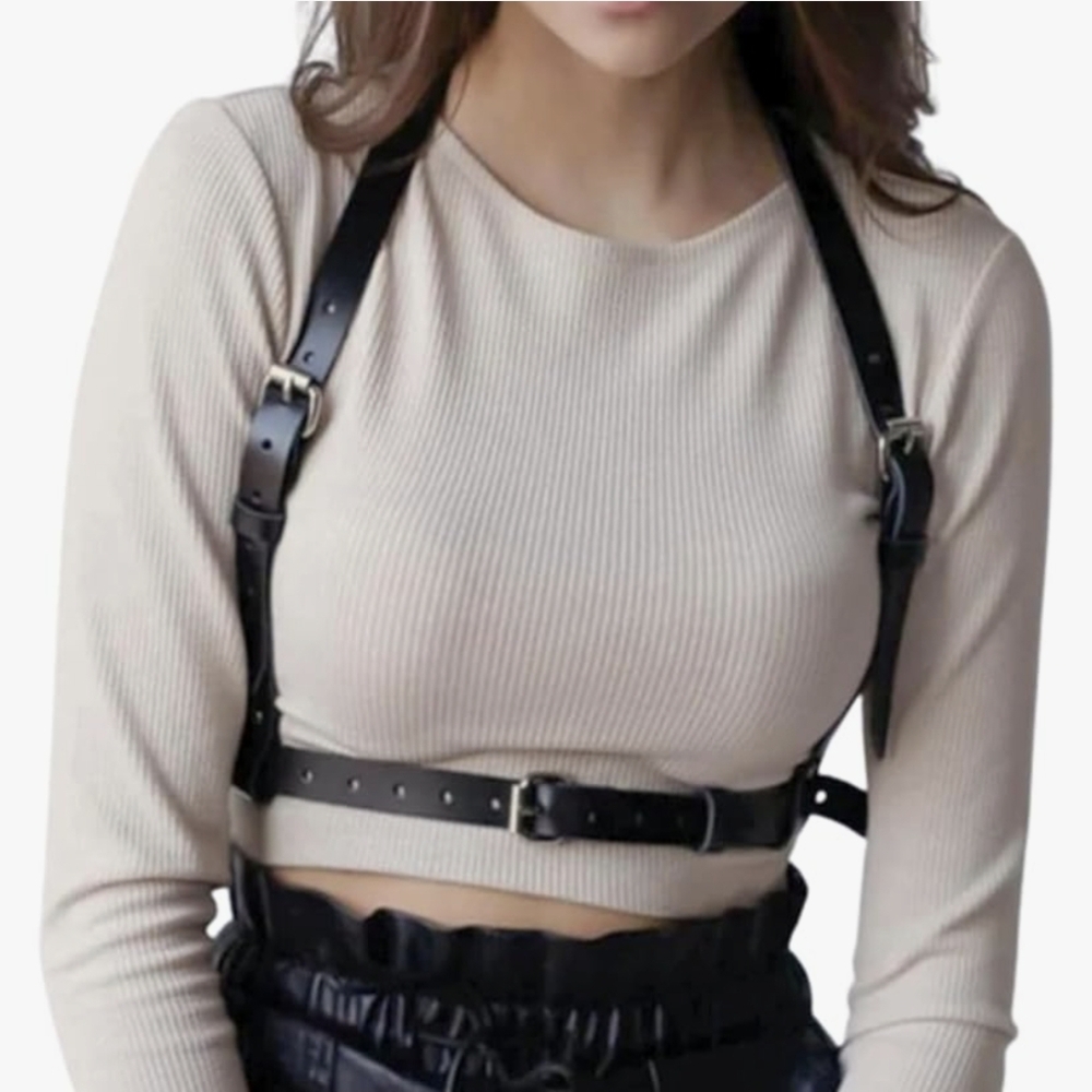 Chest Harness - Faux Leather Accessory🍂 - Picture 6 of 7